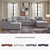 image:imageSignature Design by Ashley Modmax Contemporary Swivel Glider Recliner Manual Reclining Motion with Hidden Storage NextGen Nuvella Performance Fabric for Nurseries Light Gray 42 WRight Hand Facing