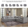 image:imageSignature Design by Ashley Modmax Contemporary Swivel Glider Recliner Manual Reclining Motion with Hidden Storage NextGen Nuvella Performance Fabric for Nurseries Light Gray 42 WRight Hand Facing