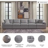 image:imageSignature Design by Ashley Modmax Contemporary Swivel Glider Recliner Manual Reclining Motion with Hidden Storage NextGen Nuvella Performance Fabric for Nurseries Light Gray 42 WSymmetrical