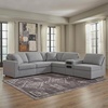 image:imageSignature Design by Ashley Modmax Contemporary Swivel Glider Recliner Manual Reclining Motion with Hidden Storage NextGen Nuvella Performance Fabric for Nurseries Light Gray 42 WRight Hand Facing