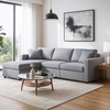 image:imageSignature Design by Ashley Modmax Contemporary Swivel Glider Recliner Manual Reclining Motion with Hidden Storage NextGen Nuvella Performance Fabric for Nurseries Light Gray 42 WLeft Hand Facing