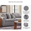 image:imageSignature Design by Ashley Modmax Contemporary Swivel Glider Recliner Manual Reclining Motion with Hidden Storage NextGen Nuvella Performance Fabric for Nurseries Light Gray 42 WL Shape