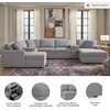 image:imageSignature Design by Ashley Modmax Contemporary Swivel Glider Recliner Manual Reclining Motion with Hidden Storage NextGen Nuvella Performance Fabric for Nurseries Light Gray 42 WRight Hand Facing
