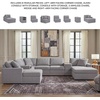 image:imageSignature Design by Ashley Modmax Contemporary Swivel Glider Recliner Manual Reclining Motion with Hidden Storage NextGen Nuvella Performance Fabric for Nurseries Light Gray 42 WRight Hand Facing