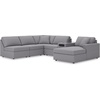 image:imageSignature Design by Ashley Modmax Contemporary Swivel Glider Recliner Manual Reclining Motion with Hidden Storage NextGen Nuvella Performance Fabric for Nurseries Light Gray 42 WRight Hand Facing