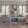 image:imageSignature Design by Ashley Modmax Contemporary Swivel Glider Recliner Manual Reclining Motion with Hidden Storage NextGen Nuvella Performance Fabric for Nurseries Light Gray 42 WRight U Shape