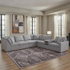 image:imageSignature Design by Ashley Modmax Contemporary Swivel Glider Recliner Manual Reclining Motion with Hidden Storage NextGen Nuvella Performance Fabric for Nurseries Light Gray 42 WL Shape