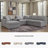 image:imageSignature Design by Ashley Modmax Contemporary Swivel Glider Recliner Manual Reclining Motion with Hidden Storage NextGen Nuvella Performance Fabric for Nurseries Light Gray 42 WLeft Hand Facing