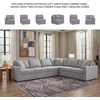 image:imageSignature Design by Ashley Modmax Contemporary Swivel Glider Recliner Manual Reclining Motion with Hidden Storage NextGen Nuvella Performance Fabric for Nurseries Light Gray 42 WRight Hand Facing