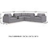 image:imageSignature Design by Ashley Modmax Contemporary Swivel Glider Recliner Manual Reclining Motion with Hidden Storage NextGen Nuvella Performance Fabric for Nurseries Light Gray 42 WL Shape