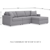 image:imageSignature Design by Ashley Modmax Contemporary Swivel Glider Recliner Manual Reclining Motion with Hidden Storage NextGen Nuvella Performance Fabric for Nurseries Light Gray 42 WRight Hand Facing
