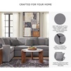 image:imageSignature Design by Ashley Modmax Contemporary Swivel Glider Recliner Manual Reclining Motion with Hidden Storage NextGen Nuvella Performance Fabric for Nurseries Light Gray 42 WU Shape