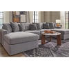 image:imageSignature Design by Ashley Modmax Contemporary Swivel Glider Recliner Manual Reclining Motion with Hidden Storage NextGen Nuvella Performance Fabric for Nurseries Light Gray 42 WSymmetrical