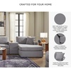 image:imageSignature Design by Ashley Modmax Contemporary Swivel Glider Recliner Manual Reclining Motion with Hidden Storage NextGen Nuvella Performance Fabric for Nurseries Light Gray 42 WRight Hand Facing