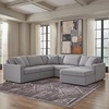 image:imageSignature Design by Ashley Modmax Contemporary Swivel Glider Recliner Manual Reclining Motion with Hidden Storage NextGen Nuvella Performance Fabric for Nurseries Light Gray 42 WRight Hand Facing