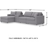 image:imageSignature Design by Ashley Modmax Contemporary Swivel Glider Recliner Manual Reclining Motion with Hidden Storage NextGen Nuvella Performance Fabric for Nurseries Light Gray 42 WLeft Hand Facing