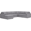 image:imageSignature Design by Ashley Modmax Contemporary Swivel Glider Recliner Manual Reclining Motion with Hidden Storage NextGen Nuvella Performance Fabric for Nurseries Light Gray 42 WLeft U Shape