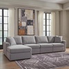 image:imageSignature Design by Ashley Modmax Contemporary Swivel Glider Recliner Manual Reclining Motion with Hidden Storage NextGen Nuvella Performance Fabric for Nurseries Light Gray 42 WLeft Hand Facing