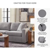 image:imageSignature Design by Ashley Modmax Contemporary Swivel Glider Recliner Manual Reclining Motion with Hidden Storage NextGen Nuvella Performance Fabric for Nurseries Light Gray 42 WRight Hand Facing