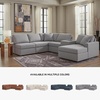 image:imageSignature Design by Ashley Modmax Contemporary Swivel Glider Recliner Manual Reclining Motion with Hidden Storage NextGen Nuvella Performance Fabric for Nurseries Light Gray 42 WRight Hand Facing