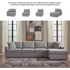 image:imageSignature Design by Ashley Modmax Contemporary Swivel Glider Recliner Manual Reclining Motion with Hidden Storage NextGen Nuvella Performance Fabric for Nurseries Light Gray 42 WRight Hand Facing