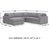 image:imageSignature Design by Ashley Modmax Contemporary Swivel Glider Recliner Manual Reclining Motion with Hidden Storage NextGen Nuvella Performance Fabric for Nurseries Light Gray 42 WLeft Hand Facing
