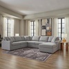 image:imageSignature Design by Ashley Modmax Contemporary Swivel Glider Recliner Manual Reclining Motion with Hidden Storage NextGen Nuvella Performance Fabric for Nurseries Light Gray 42 WRight U Shape