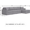 image:imageSignature Design by Ashley Modmax Contemporary Swivel Glider Recliner Manual Reclining Motion with Hidden Storage NextGen Nuvella Performance Fabric for Nurseries Light Gray 42 WRight Hand Facing