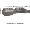 image:imageSignature Design by Ashley Modmax Contemporary Swivel Glider Recliner Manual Reclining Motion with Hidden Storage NextGen Nuvella Performance Fabric for Nurseries Light Gray 42 WSymmetrical