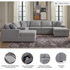 image:imageSignature Design by Ashley Modmax Contemporary Swivel Glider Recliner Manual Reclining Motion with Hidden Storage NextGen Nuvella Performance Fabric for Nurseries Light Gray 42 WU Shape