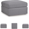 image:imageSignature Design by Ashley Modmax Contemporary Swivel Glider Recliner Manual Reclining Motion with Hidden Storage NextGen Nuvella Performance Fabric for Nurseries Light Gray 42 W32D x 32W x 20H