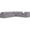 image:imageSignature Design by Ashley Modmax Contemporary Swivel Glider Recliner Manual Reclining Motion with Hidden Storage NextGen Nuvella Performance Fabric for Nurseries Light Gray 42 WRight Hand Facing