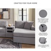 image:imageSignature Design by Ashley Modmax Contemporary Swivel Glider Recliner Manual Reclining Motion with Hidden Storage NextGen Nuvella Performance Fabric for Nurseries Light Gray 42 WRight Hand Facing