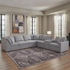image:imageSignature Design by Ashley Modmax Contemporary Swivel Glider Recliner Manual Reclining Motion with Hidden Storage NextGen Nuvella Performance Fabric for Nurseries Light Gray 42 WRight Hand Facing