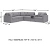 image:imageSignature Design by Ashley Modmax Contemporary Swivel Glider Recliner Manual Reclining Motion with Hidden Storage NextGen Nuvella Performance Fabric for Nurseries Light Gray 42 WRight Hand Facing