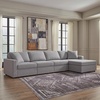 image:imageSignature Design by Ashley Modmax Contemporary Swivel Glider Recliner Manual Reclining Motion with Hidden Storage NextGen Nuvella Performance Fabric for Nurseries Light Gray 42 WRight Hand Facing