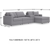 image:imageSignature Design by Ashley Modmax Contemporary Swivel Glider Recliner Manual Reclining Motion with Hidden Storage NextGen Nuvella Performance Fabric for Nurseries Light Gray 42 WRight Hand Facing
