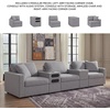 image:imageSignature Design by Ashley Modmax Contemporary Swivel Glider Recliner Manual Reclining Motion with Hidden Storage NextGen Nuvella Performance Fabric for Nurseries Light Gray 42 WSymmetrical