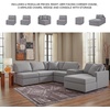 image:imageSignature Design by Ashley Modmax Contemporary Swivel Glider Recliner Manual Reclining Motion with Hidden Storage NextGen Nuvella Performance Fabric for Nurseries Light Gray 42 WRight Hand Facing