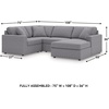 image:imageSignature Design by Ashley Modmax Contemporary Swivel Glider Recliner Manual Reclining Motion with Hidden Storage NextGen Nuvella Performance Fabric for Nurseries Light Gray 42 WRight U Shape