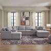 image:imageSignature Design by Ashley Modmax Contemporary Swivel Glider Recliner Manual Reclining Motion with Hidden Storage NextGen Nuvella Performance Fabric for Nurseries Light Gray 42 WRight Hand Facing