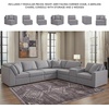 image:imageSignature Design by Ashley Modmax Contemporary Swivel Glider Recliner Manual Reclining Motion with Hidden Storage NextGen Nuvella Performance Fabric for Nurseries Light Gray 42 WRight Hand Facing