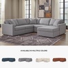 image:imageSignature Design by Ashley Modmax Contemporary Swivel Glider Recliner Manual Reclining Motion with Hidden Storage NextGen Nuvella Performance Fabric for Nurseries Light Gray 42 WRight Hand Facing