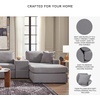 image:imageSignature Design by Ashley Modmax Contemporary Swivel Glider Recliner Manual Reclining Motion with Hidden Storage NextGen Nuvella Performance Fabric for Nurseries Light Gray 42 WRight Hand Facing