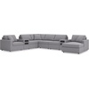 image:imageSignature Design by Ashley Modmax Contemporary Swivel Glider Recliner Manual Reclining Motion with Hidden Storage NextGen Nuvella Performance Fabric for Nurseries Light Gray 42 WRight Hand Facing
