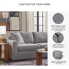 image:imageSignature Design by Ashley Modmax Contemporary Swivel Glider Recliner Manual Reclining Motion with Hidden Storage NextGen Nuvella Performance Fabric for Nurseries Light Gray 42 WRight Hand Facing
