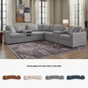 image:imageSignature Design by Ashley Modmax Contemporary Swivel Glider Recliner Manual Reclining Motion with Hidden Storage NextGen Nuvella Performance Fabric for Nurseries Light Gray 42 WL Shape
