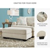 image:imageSignature Design by Ashley Monaghan Comfy Oversized Accent Chair SandstoneOttoman