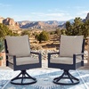 image:imageSignature Design by Ashley Outdoor Swivel Dining Chair Set of 2 Navy