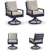 image:imageSignature Design by Ashley Outdoor Swivel Dining Chair Set of 2 Navy